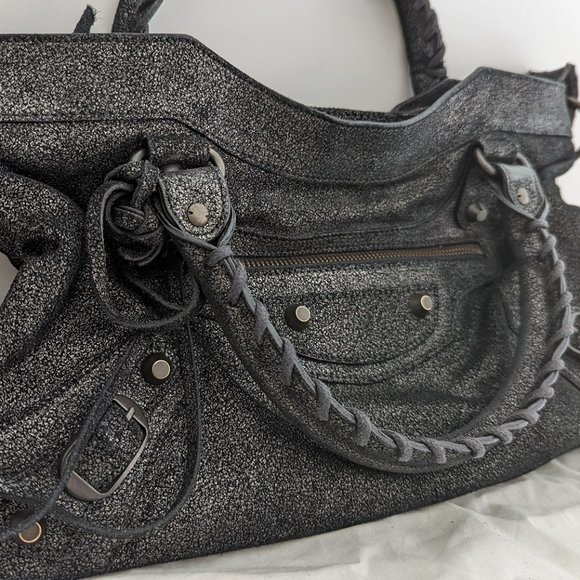 Limited Edition – Shimmery Black Balenciaga/Neiman Marcus 10th Anniversary bag - Picture 5 of 16